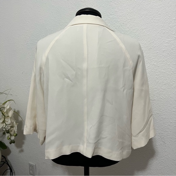 MORGANE Le Fay Silk Blazer L - Picture 2 of 12